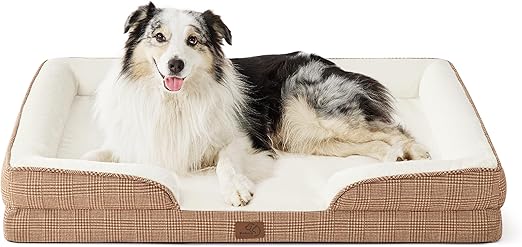 Bedsure Orthopedic Dogs Bed for Small Dogs - Washable Small Dog Bed Waterproof, Comfort Pet Couch with Washable Removable Cover, Supportive Foam Pets Sofa with Nonskid Bottom
